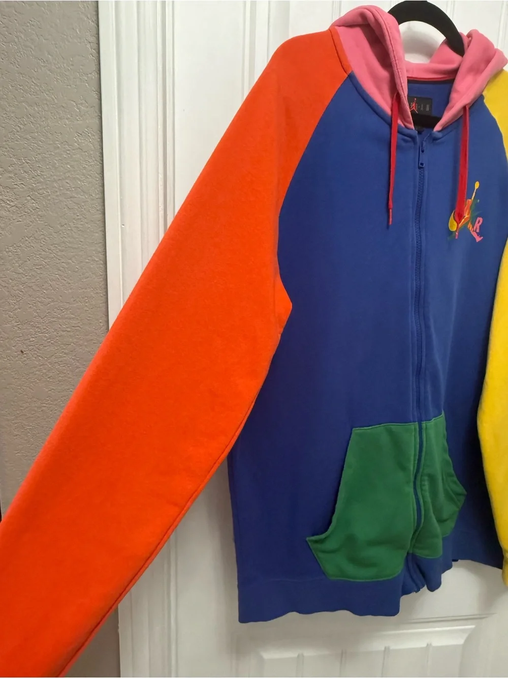 Jordan 5 Bel Air Throwback Jumpman Classics Full-zip Hoodie Size XL (51-3)
